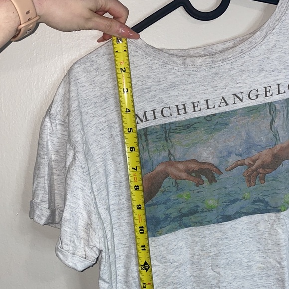 🍂Oversized cropped Michelangelo shirt! - Picture 5 of 7